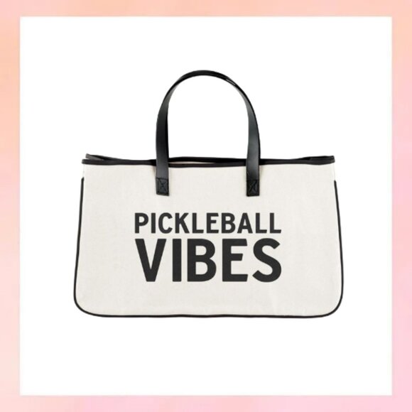 Canvas Tote - Pickleball Vibes - Picture 1 of 3